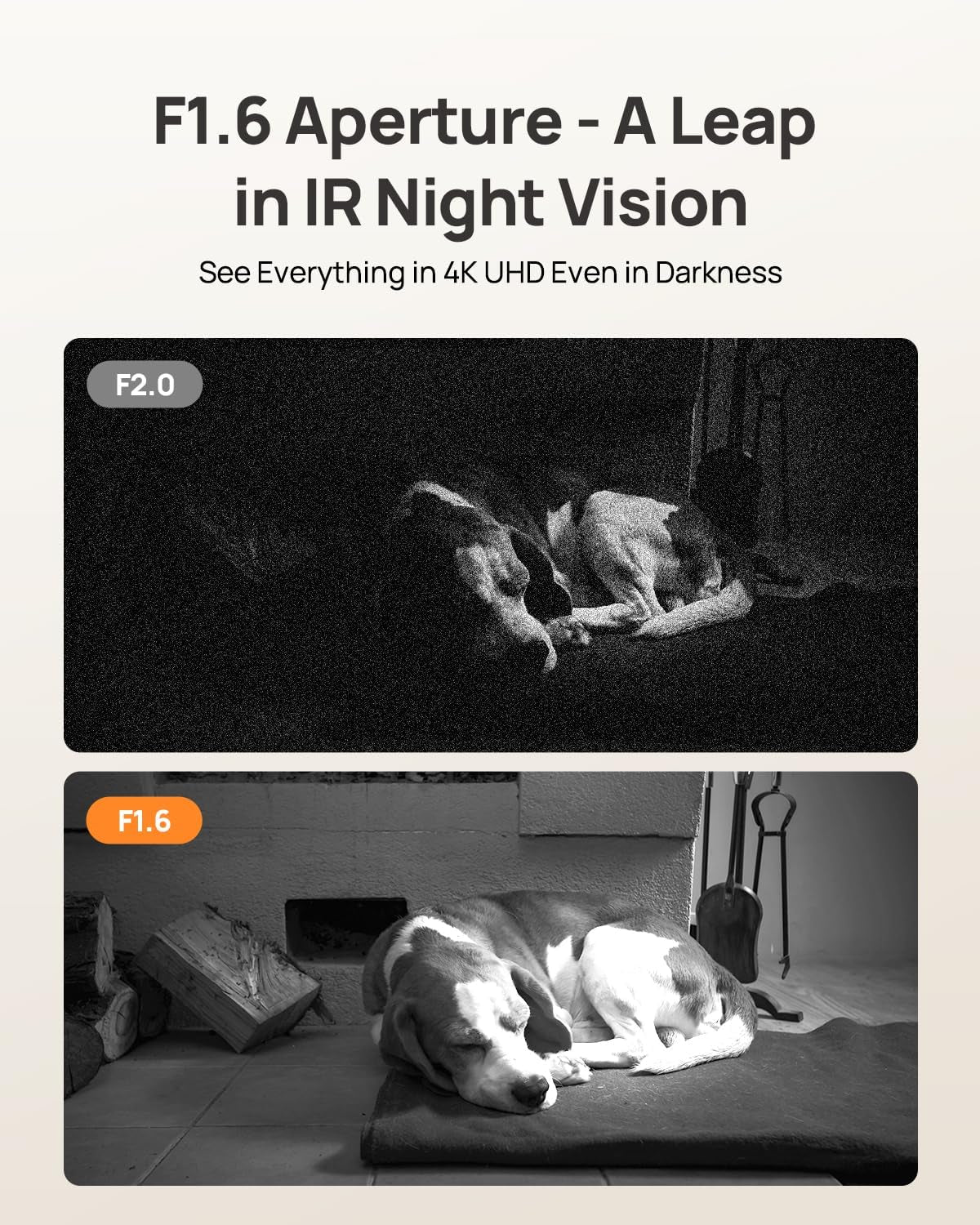 Pano 4K UHD Indoor Camera, Pet/Dog Security Camera with Phone App
