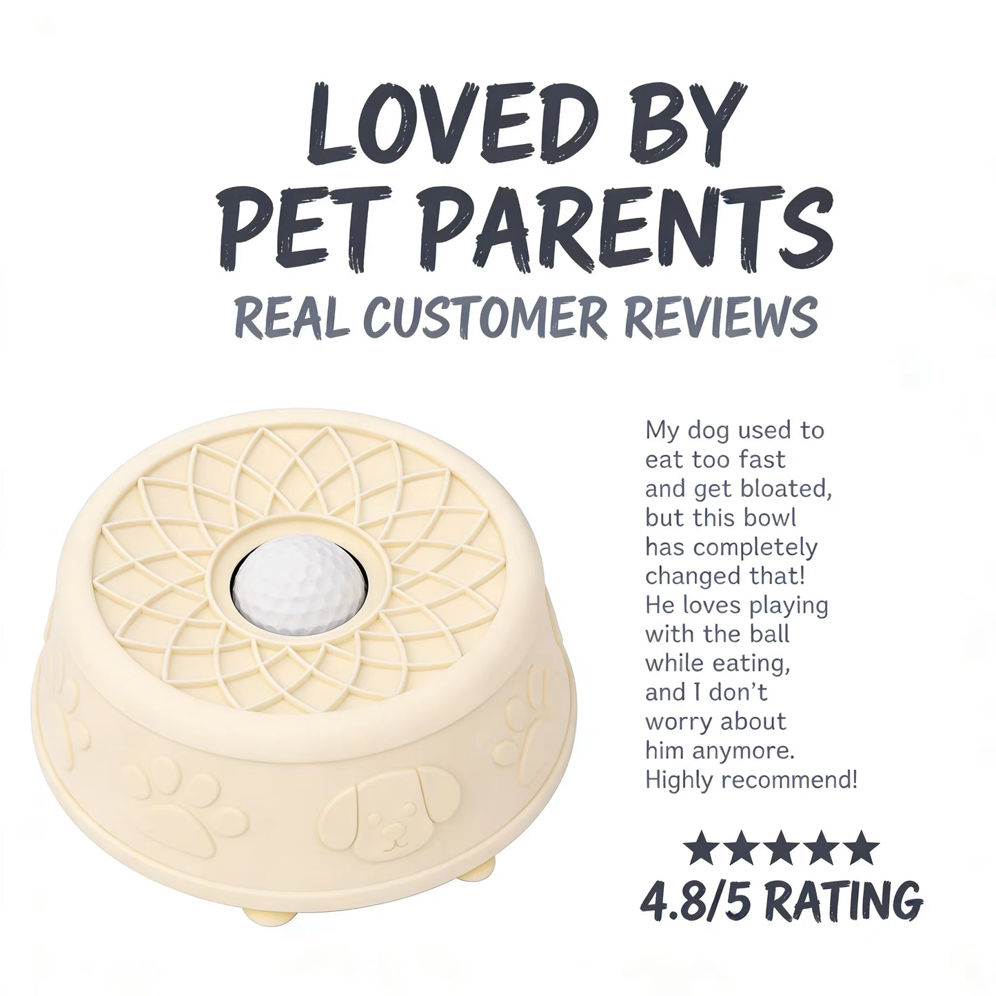 Zmaker 2026 New Silicone Dog Liquid Lick Bowl BPA FREE Rolling Dog Licking Ball Bowl Non-Slip Slow Feeder Dog Lick Toy Bowl