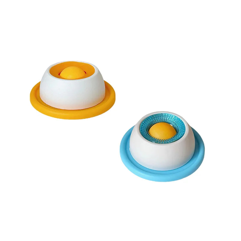 New Yogurt Licking Plate Antispill Cat Teasing Slow Feeder Interactive Snack Bowl Dog Bite Resistant Slow Food Plate Licking Mat