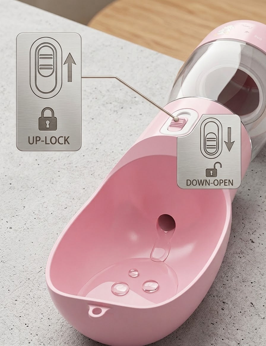 Portable Dog Water Bottle with Food