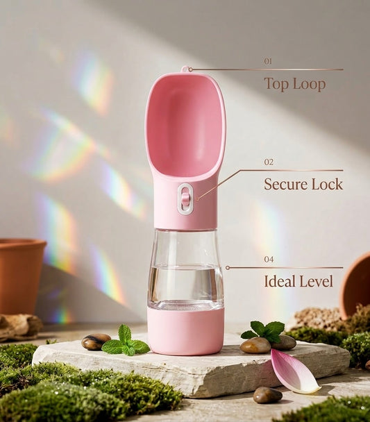 Portable Dog Water Bottle with Food