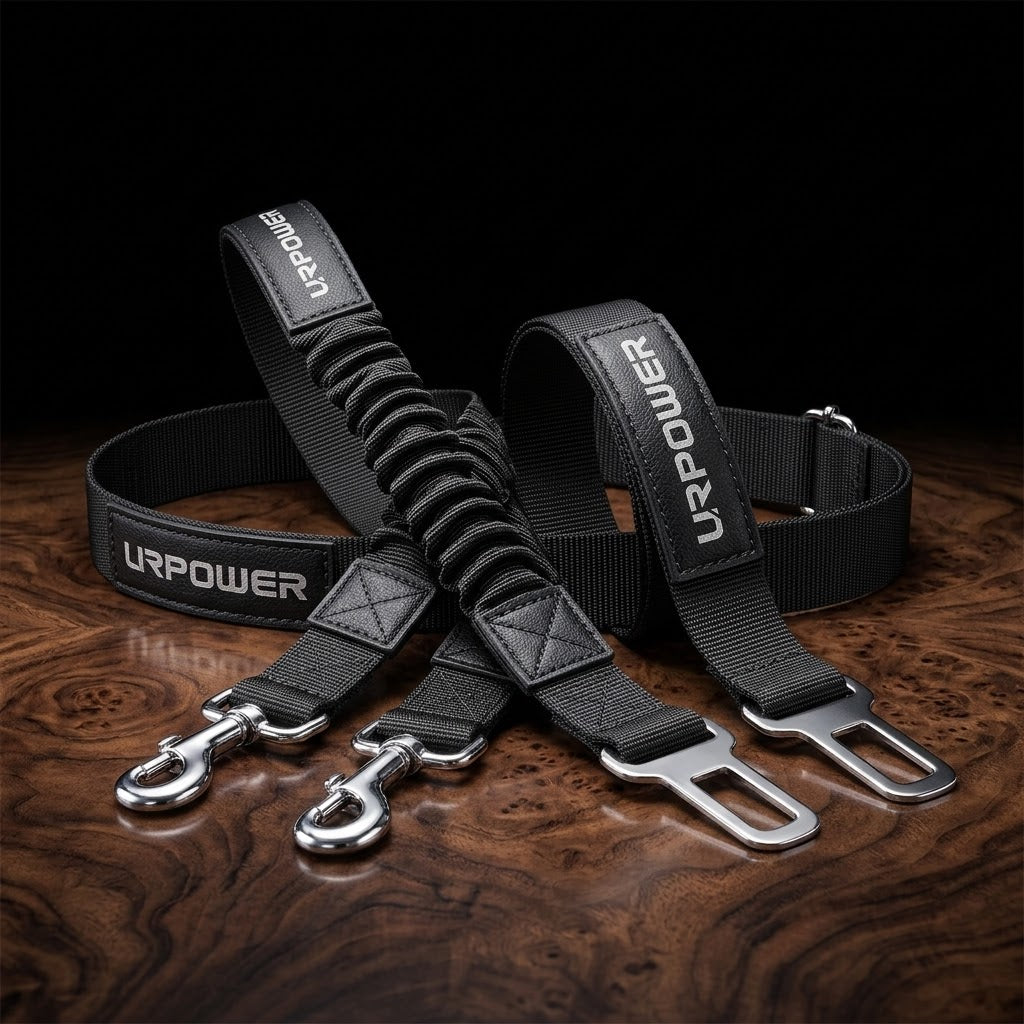 Retractable Dog Seat Belt, Adjustable Safety Belt, 2 Pack