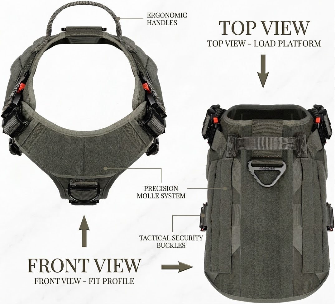 Tactical Dog Harness for Large Dogs - lifestyle