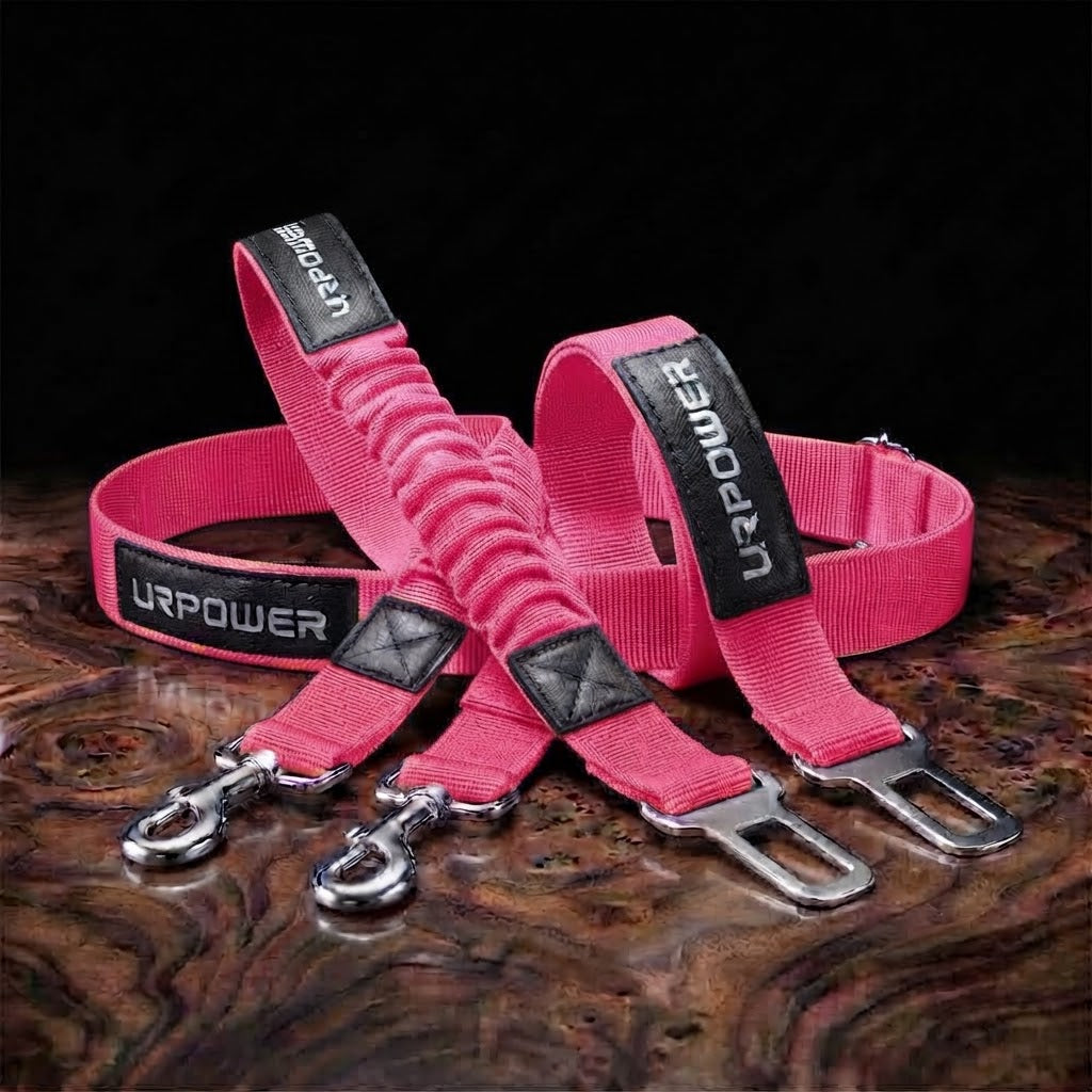 Retractable Dog Seat Belt, Adjustable Safety Belt, 2 Pack