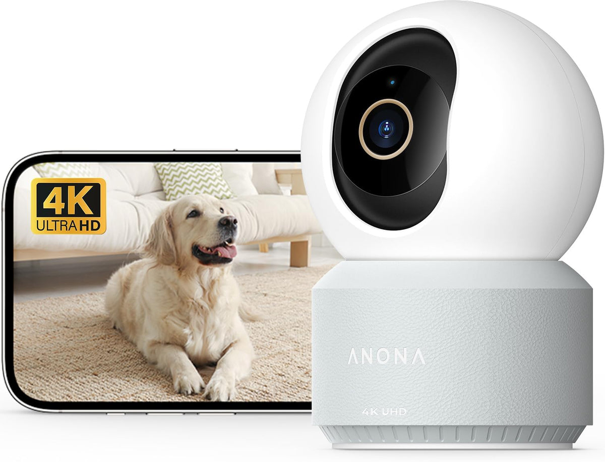 Pano 4K UHD Indoor Camera, Pet/Dog Security Camera with Phone App