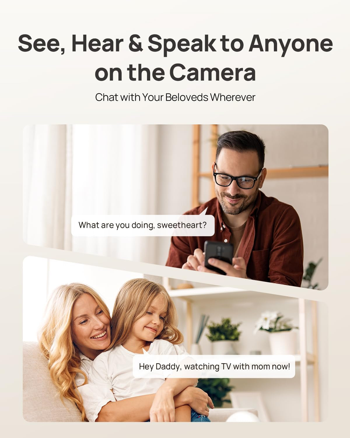 Pano 4K UHD Indoor Camera, Pet/Dog Security Camera with Phone App